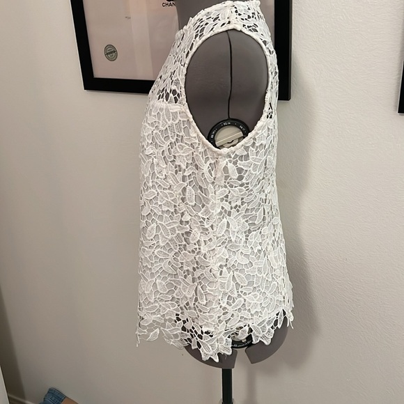 Nanette Lepore White lace tank - Picture 3 of 8